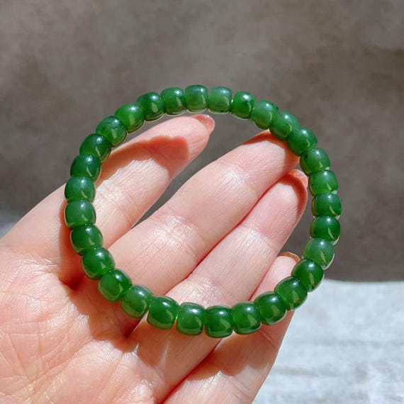 Certified Natural Green Jade Bracelet,  Rich Green Jade Bracelet, High Grade Jade, Jade Bracelet , Natural Jade Bracelet, Nephrite Jade, 碧玉