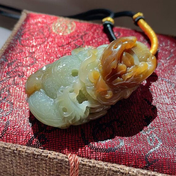 OMG! Certified Natural Jade Pendent Necklace, Jade Dragon Pendent , Handcraft Dragon Necklace, Protection Power Jade Necklace, Gift for Him
