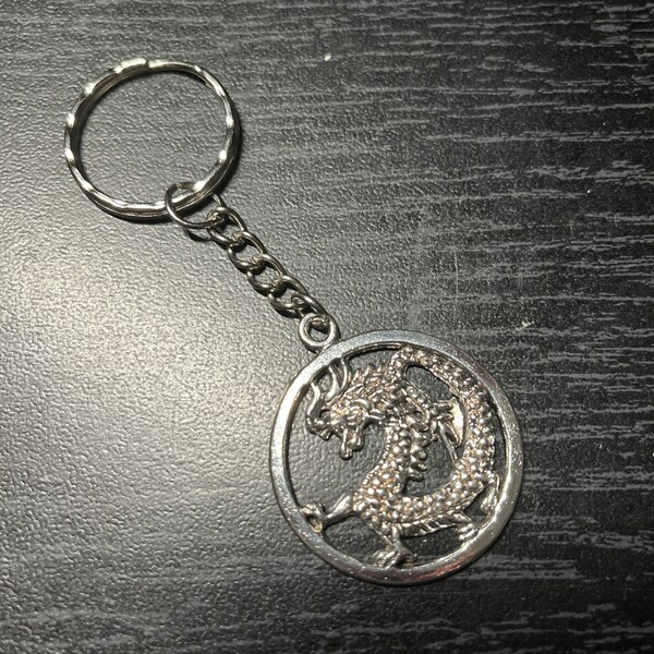 Chinese Dragon Keychain Etsy