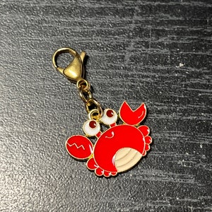 Red Crab Bag Charm - Etsy display picture 3