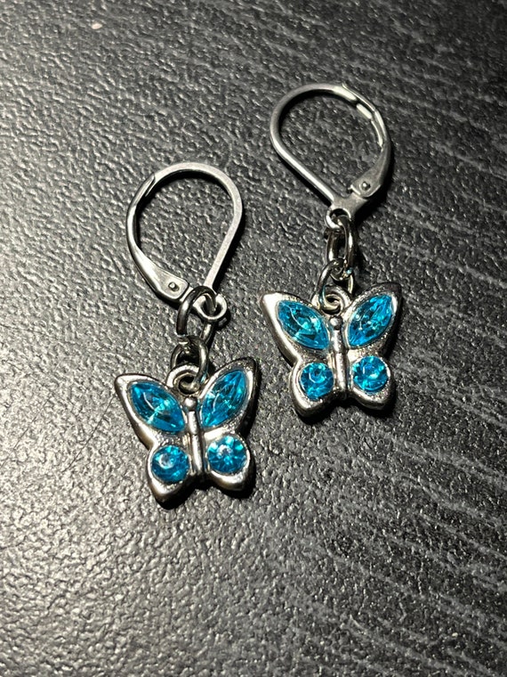 Birthstone Butterflies March Aquamarine Rhinestones With - Etsy