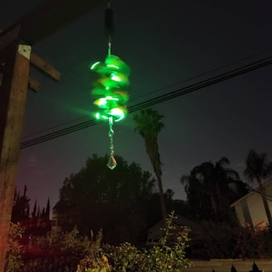 Beautiful Spinning lights in the night sky