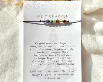 Chakra bracelet | Gemstone bracelet | Crystal bracelet | Delicate bracelet | Lucky bracelet | 7 chakras | 925 silver/14k gold-filled | Gift