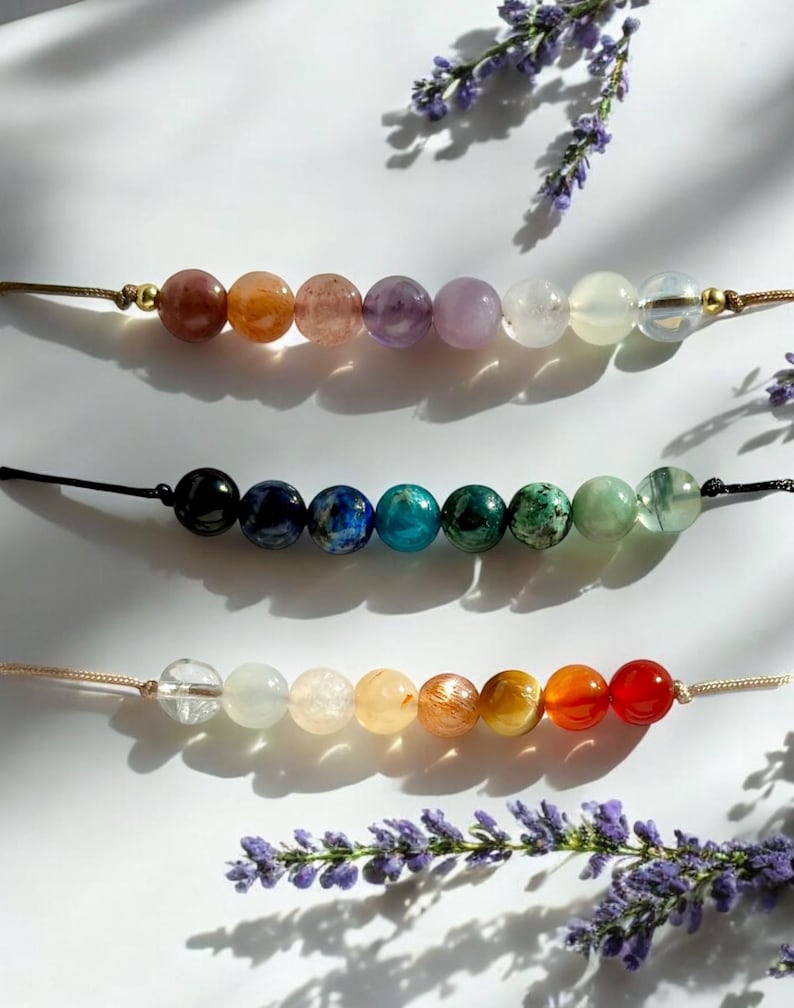 Gestalte dein eigenes Edelsteinarmband | 925 Silber / 14k Gold Filled | Natursteine | Glücks- & Freundschaftsarmband | Boho Schmuck bild 1