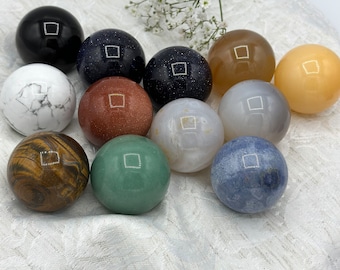 Bola de gemas de 40 mm | bola de cristal | Energía | Bola de piedra pulida | Bola Mixta | Meditación | esfera