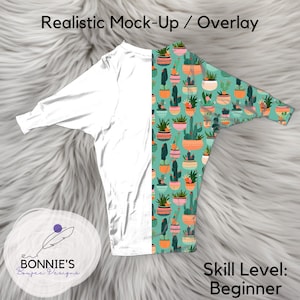 Maeve Dress Mockup: Faux Fur Background (Digital Download)