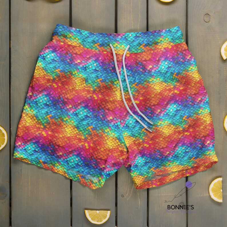 Rainbow Fish Scales File Summer Mermaid Scales Seamless File - Etsy