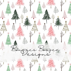 Winter Trees Seamless File - for Fall and Winter. Seamless Winter Trees file Seamless Pattern Digital Download