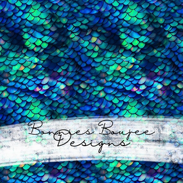 Blue Fish Scales File Summer Mermaid Scales Seamless File Fish Scales Green Seamless Scales Seamless Scales Pattern Digital Download