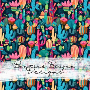 Neon Kaktus Nahtloses Muster Sukkulente Nahtloses Muster Sukkulente Designs Western Musterdesign Helle Western Nahtloser digitaler Download