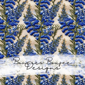 Embroidery Bluebonnet File Spring Flower Seamless File Embroidery Seamless Wildflower Seamless Embroidery Pattern Designs Download