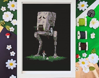 Imperial Lunch Break - Modern Colourful Cross Stitch - Digital PDF, Instant Download