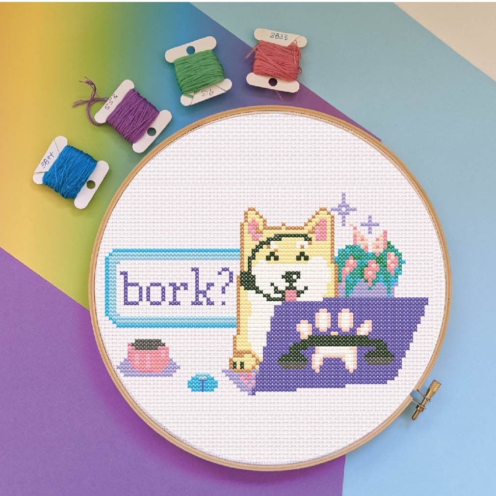 Shiba Inu - Cross Stitch Pattern – Harp Seal Crafts