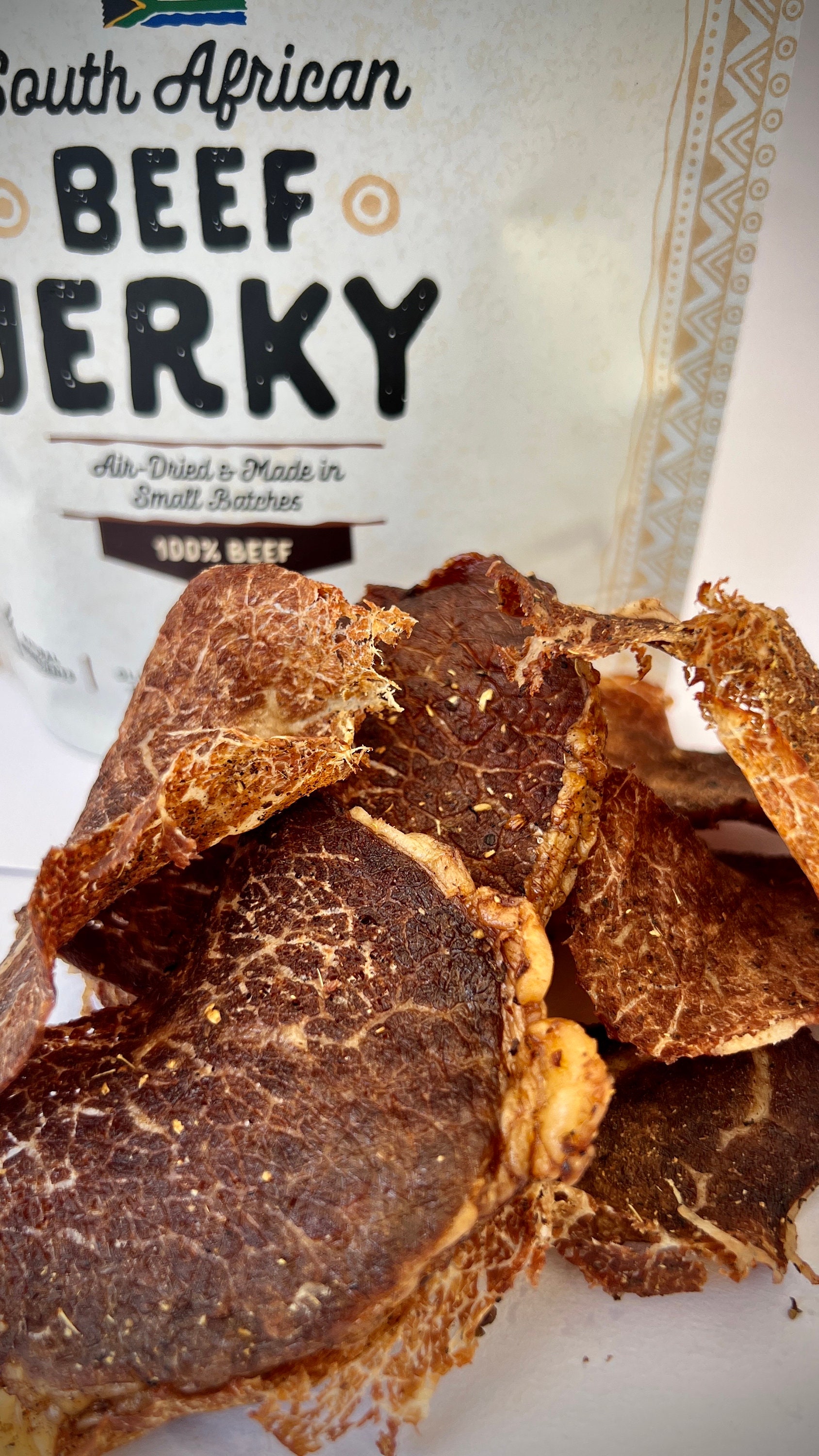 Biltong Crisps South African Beef Jerky Etsy