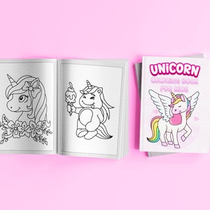 Libro da colorare di unicorno