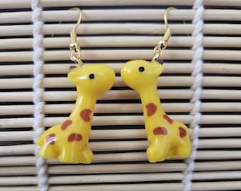 Giraffe Dangle Earrings
