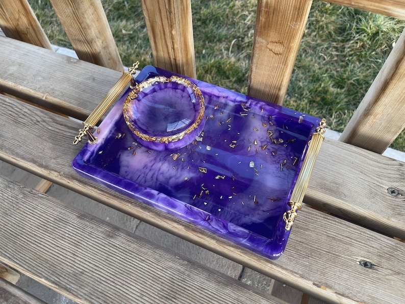 Resin Rolling Tray With Handles Custom Marble Resin Rolling Etsy