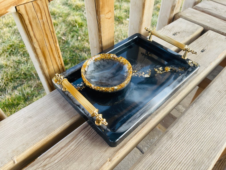 Resin Rolling Tray With Handles Custom Marble Resin Rolling Etsy
