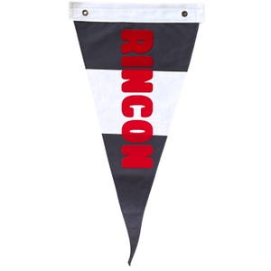 Vintage Inspired RINCON Canvas Surf Flag Pennant