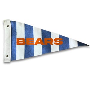 Vintage Style Bears Football Pennant Flag