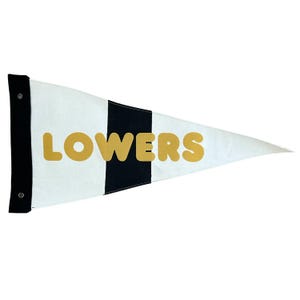 Vintage Inspired LOWERS Surf Flag San Onofre Canvas Camp Flag