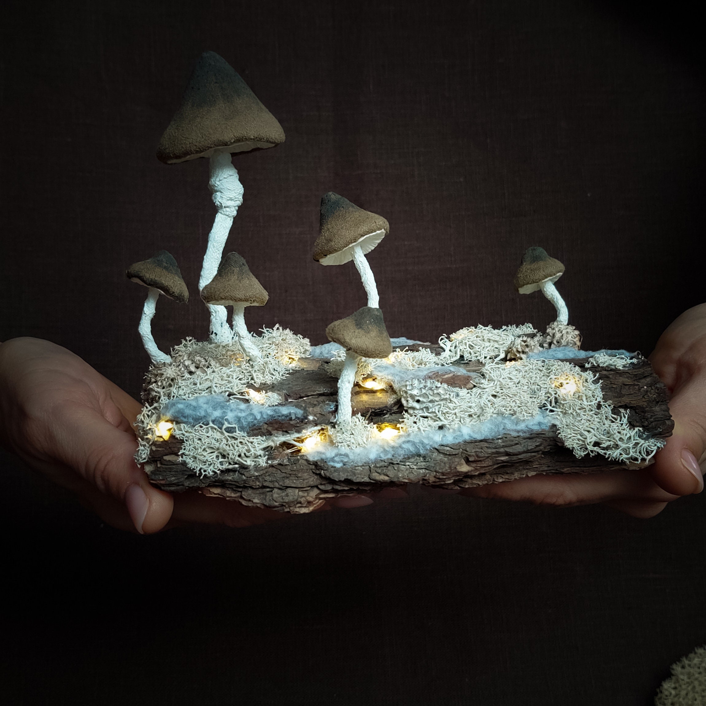 Mushroom LED lamp, Fairy mushroom bedroom decor, Cottagecore decor, Unique mushroom lover gift, Mushroom night light, Enchanted forest