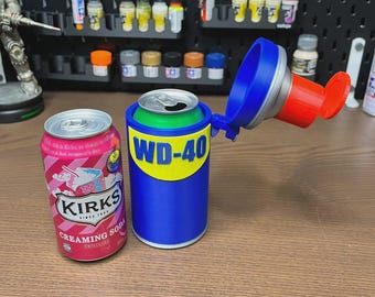 WD-40 Soda Can Holder | Hidden Drink Can Sleeve | Funny Garage Gift
