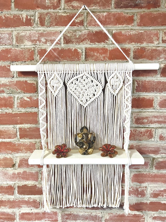 Macrame Wall Hanging Shelf Etsy