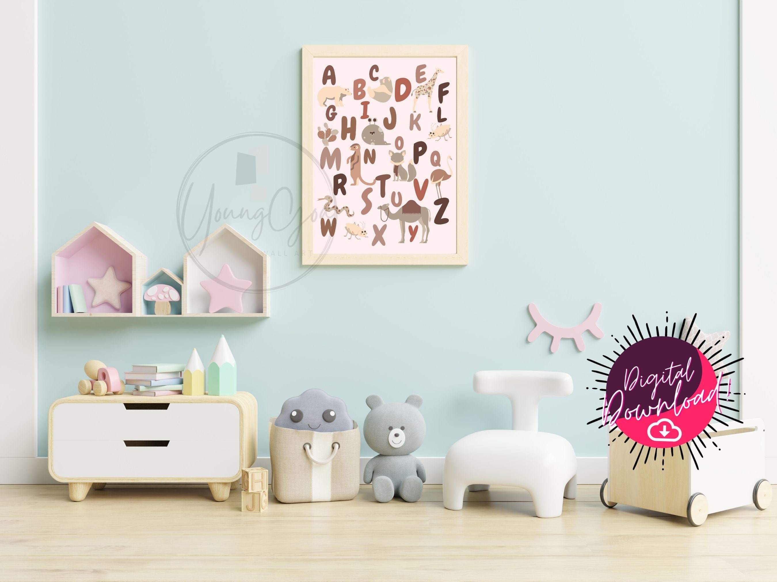 Play Room Posters Educational Posters Set for Toddlers - Etsy