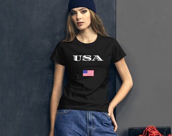 USA Flagge Shirt, 4. Juli Shirt, Independent Day Shirt, Big Letter Usa Shirt, Retro Usa, Usa Shirt, American Flag Shirt