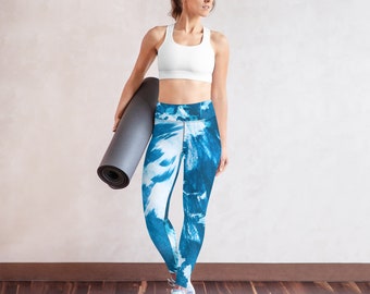 Blumen & Pflanzen gemusterte Leggings für Frauen