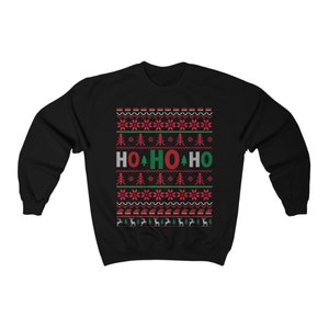 Ugly Christmas sweater, HOHOHO Santa Sweatshirt, Merry Christmas Sweatshirt, Funny Christmas Sweatshirt, Christmas Gift