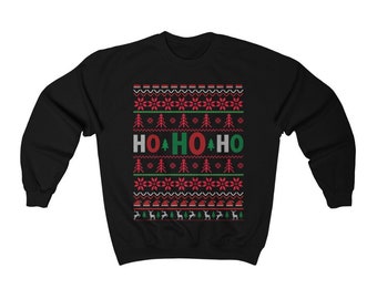 Ugly Christmas Sweater, HOHOHO Santa Sweatshirt, Frohe Weihnachten Sweatshirt, Lustiges Weihnachtsshirt, Weihnachtsgeschenk