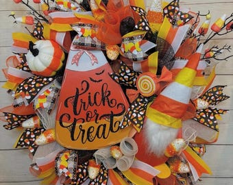 Halloween/hösttomte godismajskrans