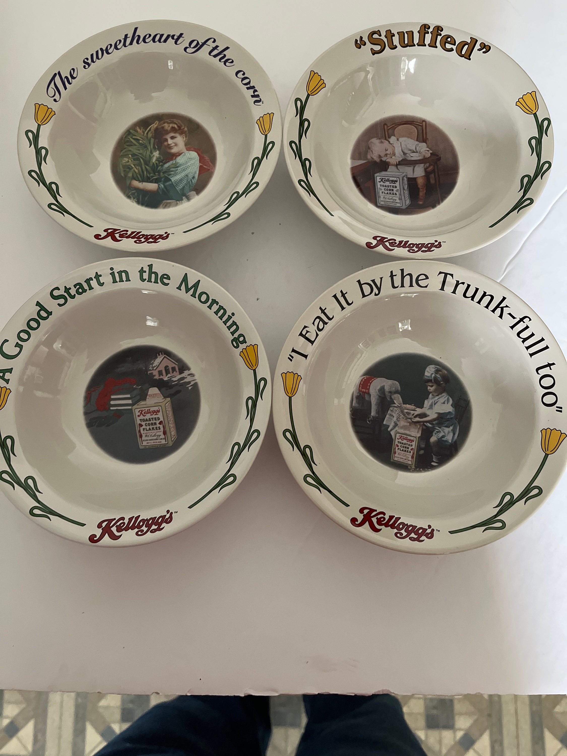 Kelloggs Cereal Bowls Etsy