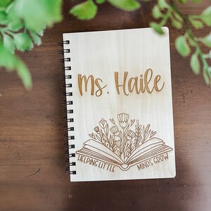 Personalized Notebook - Teacher Gift - Teacher Appreciation  - Teacher gift idea - personalized gift - blank notebook