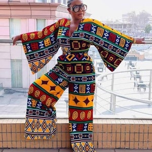 African print jumpsuit