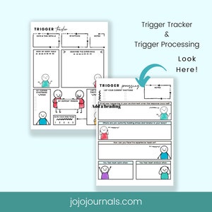 Trigger Tracker & Processing Journal Printables (US Letter) (PDF Download)