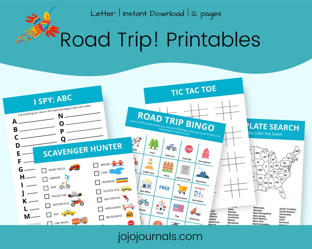 Road Trip Games! Printables - Etsy
