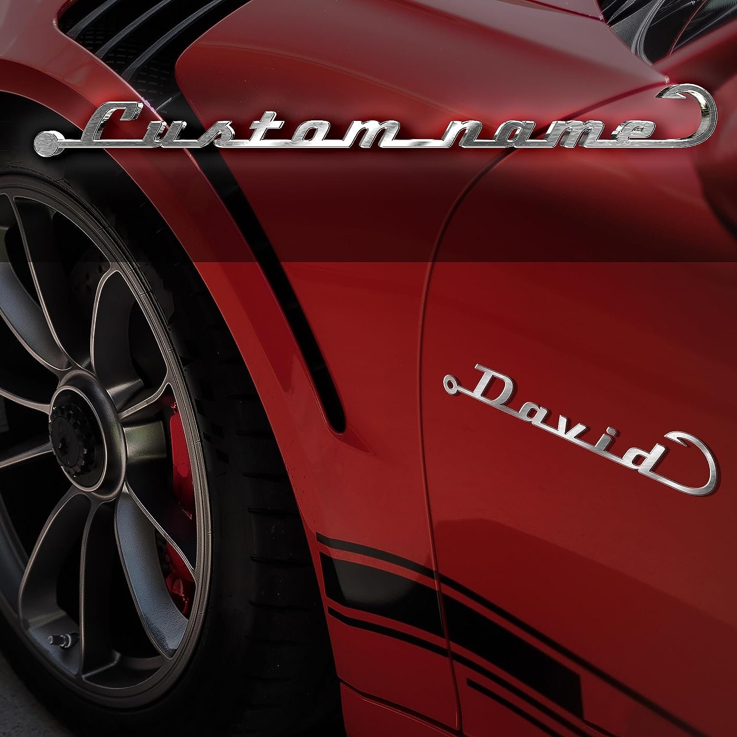 Custom Car Emblems and Badges Letters Hook Auto Custom Metal Etsy