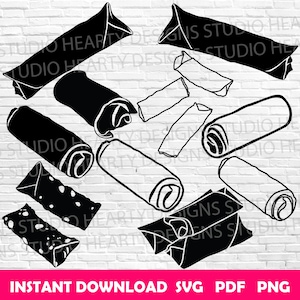 Rouleaux de printemps svg Rouleaux de printemps aux légumes svg Rouleaux de printemps Cricut Rouleau de printemps silhouette Rouleaux de printemps svg coupe rouleau de printemps svg bundle rouleaux de printemps