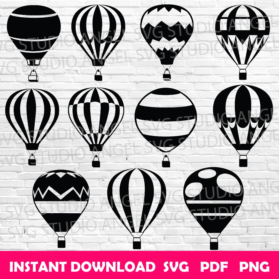 Hot Air Balloon Svg Hot Air Balloon Svg Cut File Hot Air Balloon Cricut