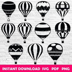 Heißluftballon-Svg Heißluftballon-Svg-Schnitt-Datei Heißluftballon-Cricut-Svg Heißluftballon-Svg Bundle Heißluftballon-Vektorgrafik