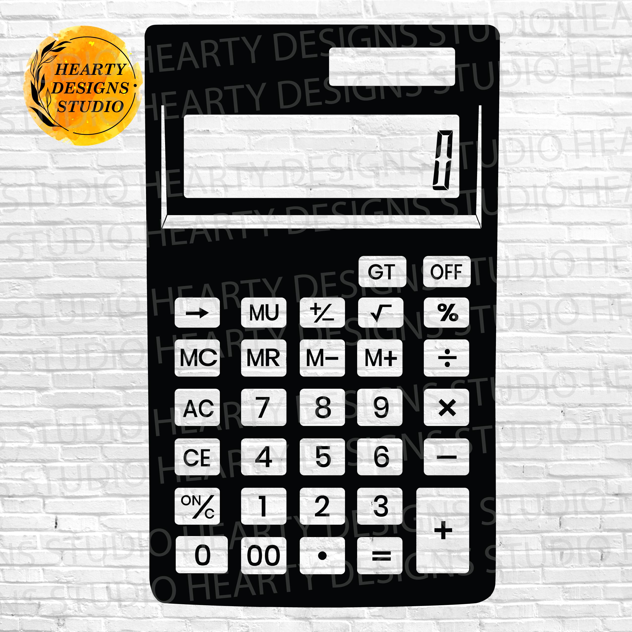 Calculator SVG Bundle: Cut Files for Silhouette Cricut (digital ...