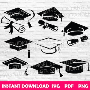 Sombrero de graduación svg Sombrero de graduación diseño svg Sombrero de graduación Cricut svg Sombrero de graduación Clipart svg diseño Sombrero de graduación Vector svg png pdf