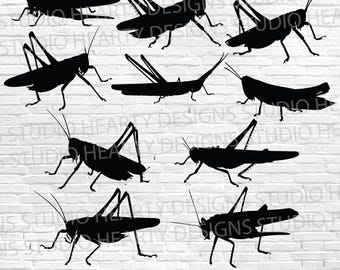 Grasshopper SVG Bundle: Cut Files For Cricut Silhouette (Digital Download)