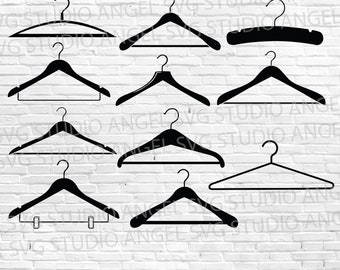 Cloth Hanger SVG Bundle: Cricut Cut Files (Digital Download)
