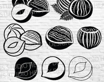 Hazelnut SVG Bundle: Cut Files For Silhouette Cricut (Digital Download)