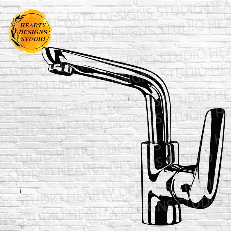Svg Faucet Pattern Faucet SVG Bundle: Silhouette, Clipart, Vector Cut Files for Cricut ...