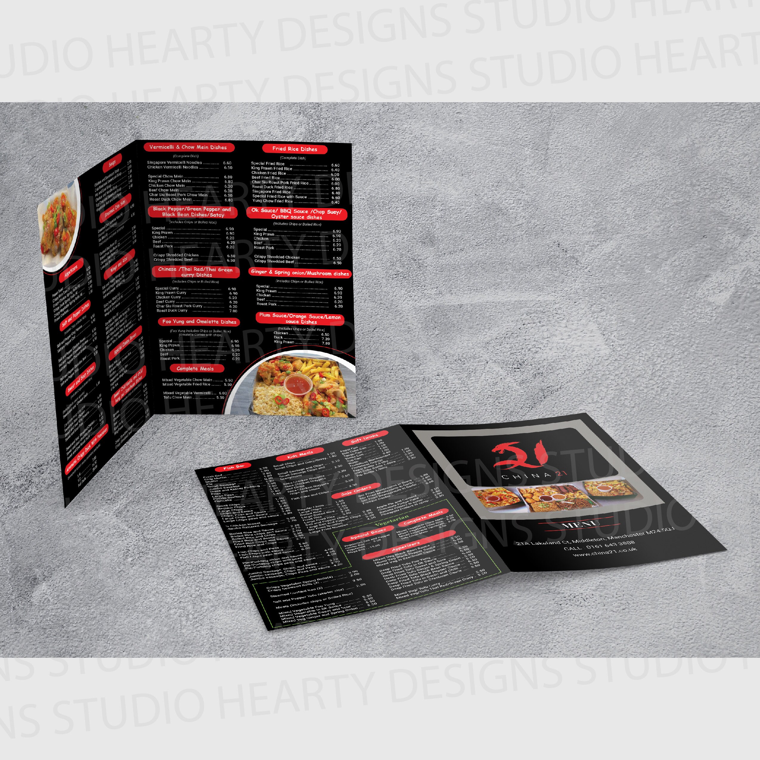 Custom Bifold Food Menu Design: Restaurant Brochure (digital Design) - Etsy
